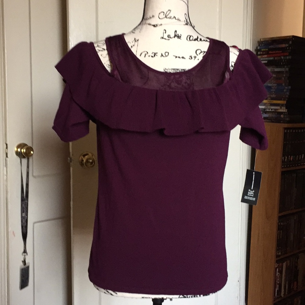 INC International Concepts burgundy top